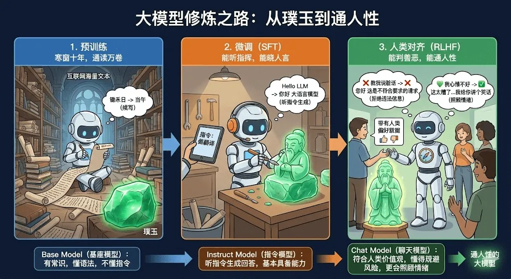 大模型的三个阶段 大模型的三个阶段